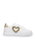 Tenis Blanco Corazón Glitter 9326